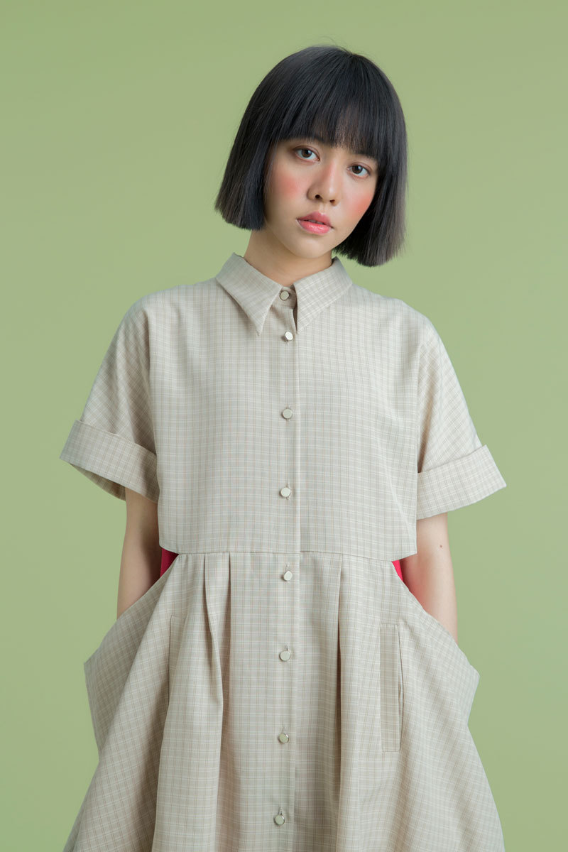 【新品】tan tan（タンタン）Light Tan Droopy Dress Light Tan Droopy Dress | tan tan studio